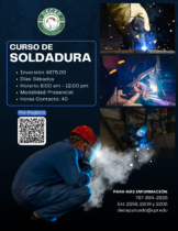 Promoción Curso de Soldadura DECEP UPR Utuado