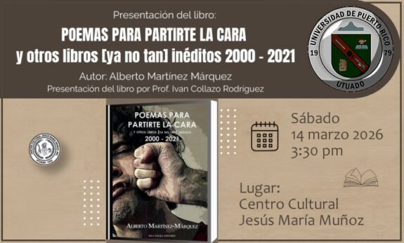 promocion del libro: Poemas para partirte la cara